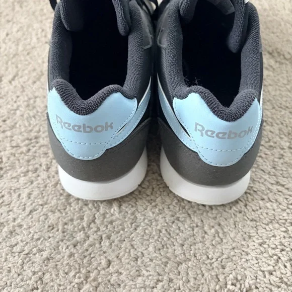 Reebok Charcoal and Sky Blue Athletic Shoes - Size 7.5 - Picture 5 of 7